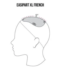 Jon Renau Easipart French XL HH 8" -Pruik Verkoop jon renau easipart french xl hh 8 4